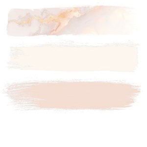 Watercolor Blush Nudes Marble Brushstrokes Watercolor - Etsy