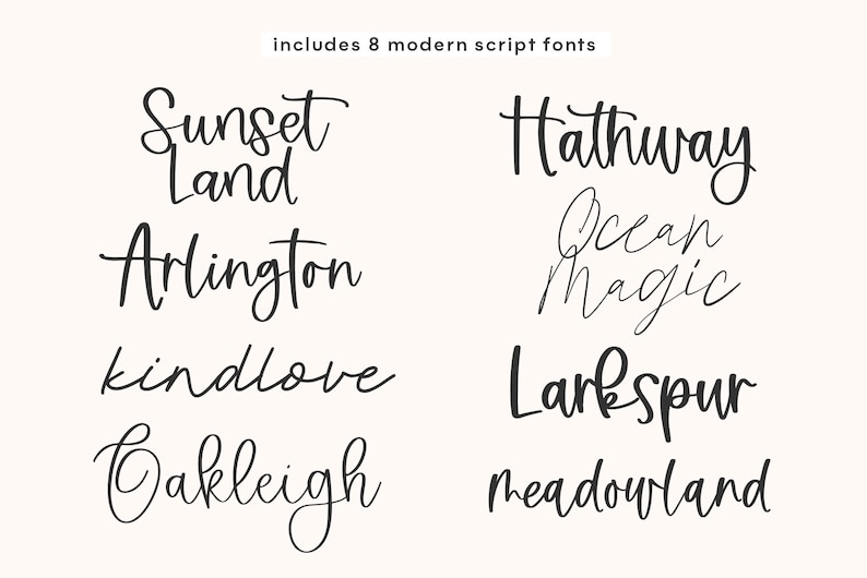 Mini Script Letters Mini Modern Script Font Bundle Part FOUR - Handwritten Fonts, Cricut ...