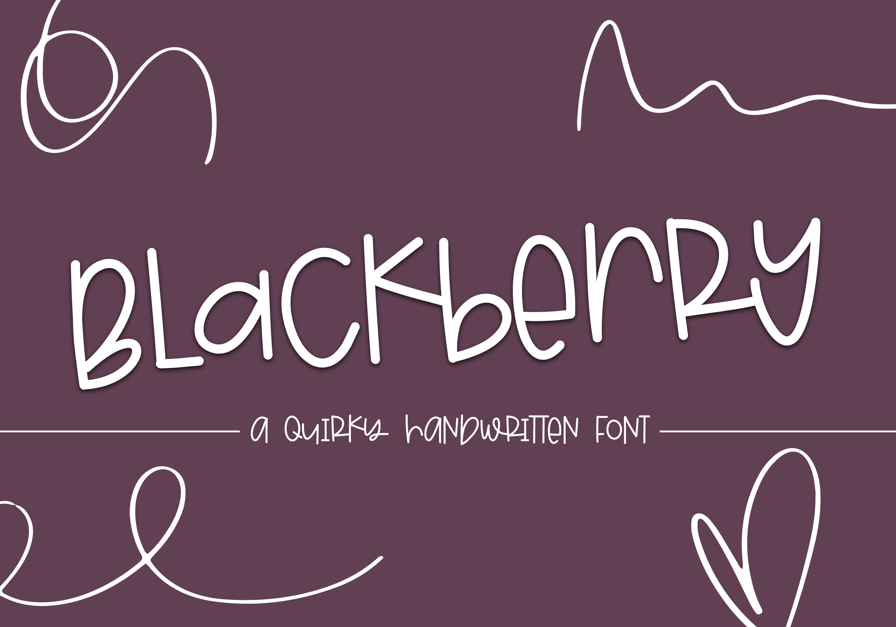 Blackberry Font A Fun and Mismatched Font Fonts for Cricut Etsy