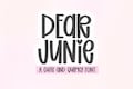 Dear Junie Font - Cute Font, Cricut Fonts, Fonts for Cricut, Bubbly Font, Girly Font, Goodnotes Fonts, Canva Font, Teacher Fonts, Quirky