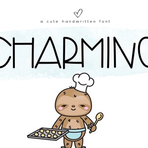 Charming Font - Cute Handwritten Font, Fonts for Cricut, Crafting, SVG Design