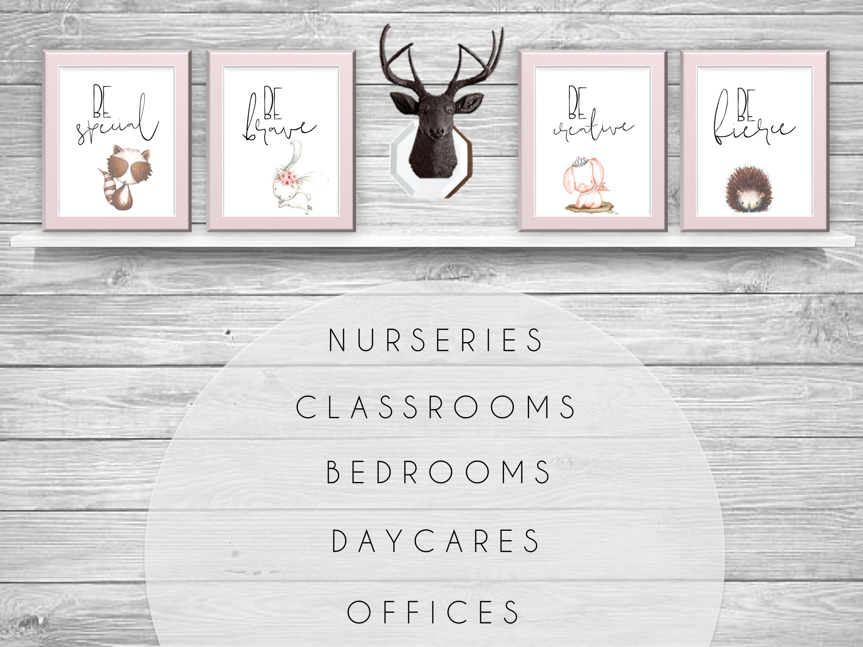 Woodland Animals Printable Wall Art 8x10 Posters Digital | Etsy