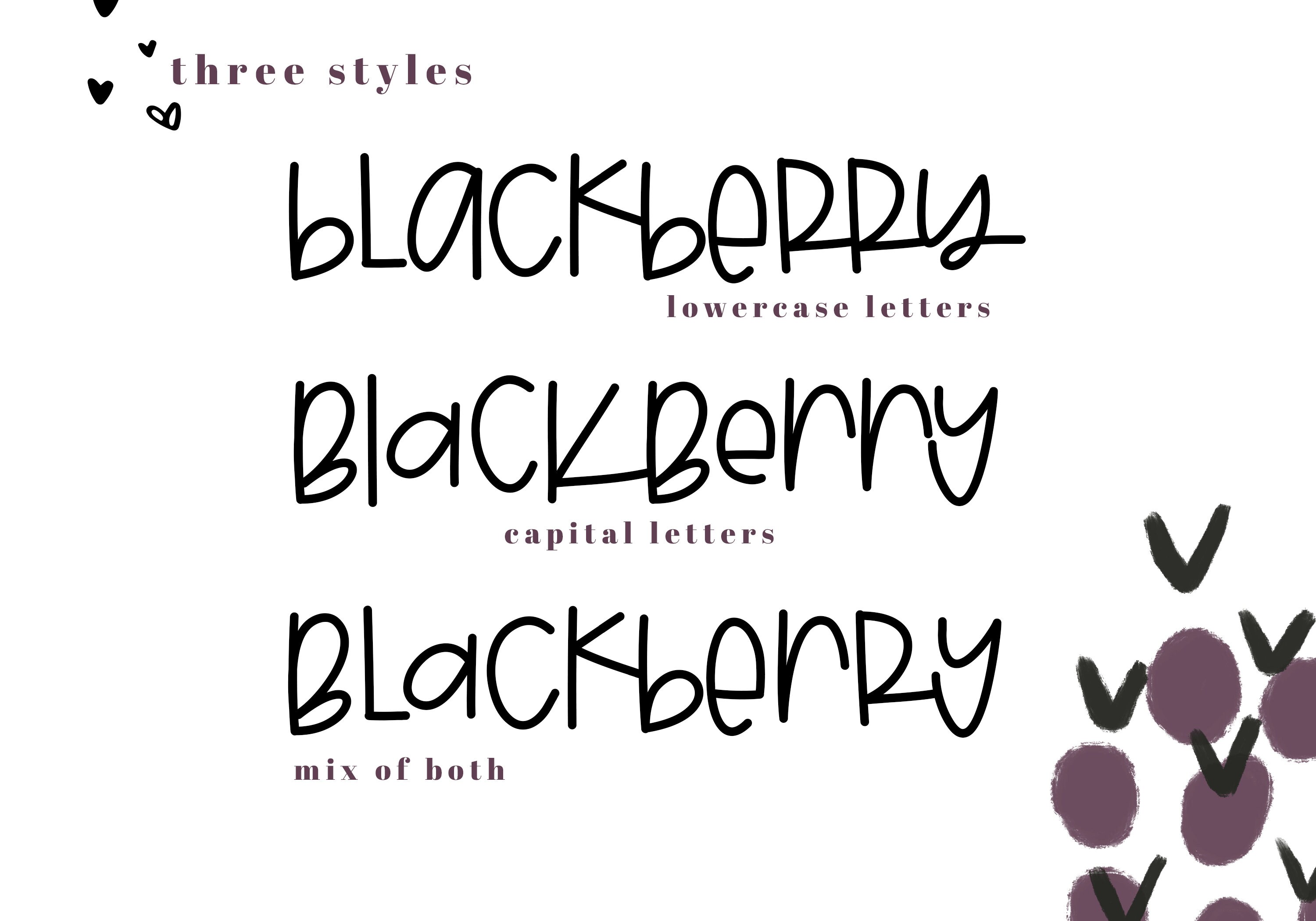 Blackberry Font A Fun and Mismatched Font Fonts for Cricut Etsy.de
