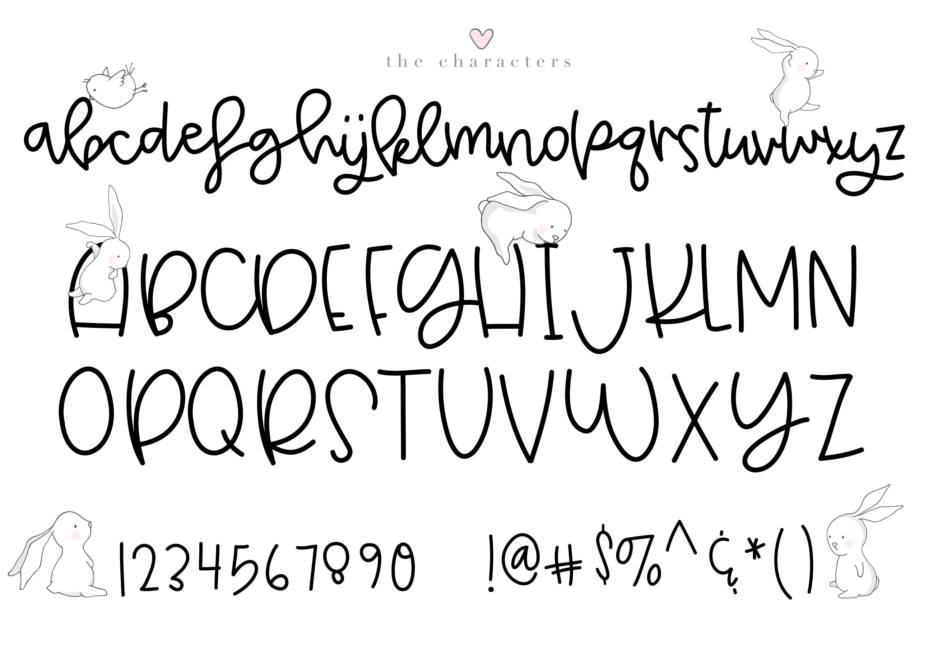 Calm Font Handwritten Script Font Cricut Fonts Quirky Etsy