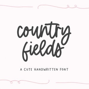 Country Fields - Fonte de script manuscrito, fontes Cricut, fontes de convite de casamento, fontes Coquette, fonte cursiva, fontes de fazenda, fonte Canva