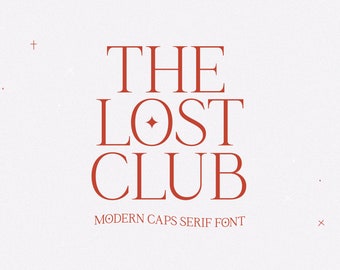 The Lost Club Font - Serif Font, Modern Font, Cricut Font, Procreate Fonts, Modern Serif, Fonts for Cricut, Logo Font, Classy Font