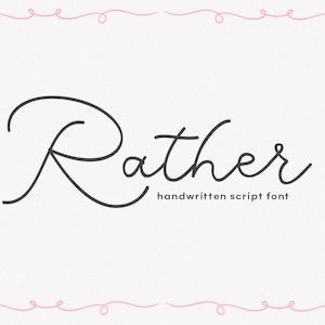 Eher Schrift - Schreibschrift, süße Schriftart, Cricut Schriftarten, Kokette Schriftart, Hochzeitseinladung Schriftarten, Schriftarten für Cricut, ausgefallene Schriftarten, kursive Schriftart