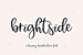 Brightside Font - Bouncy Handwritten Script Font, Cricut Fonts, Procreate Fonts, Modern Font, Cursive Font, Fonts for Cricut 