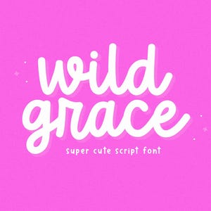 Wild Grace-lettertype - handgeschreven lettertype, Cricut-lettertypen, schattig lettertype, Goodnotes-lettertype, cursief lettertype, Canva-lettertype, laserlettertypen