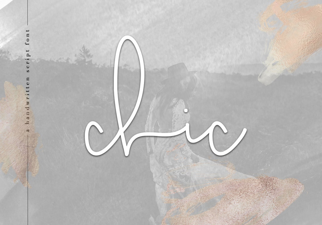 Chic - A Handwritten Signature Script Font - TTF / OTF - Etsy Australia