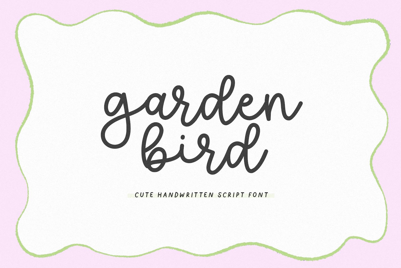 Garden Bird Font - Handwritten Script Font, Cricut Fonts, Goodnotes ...