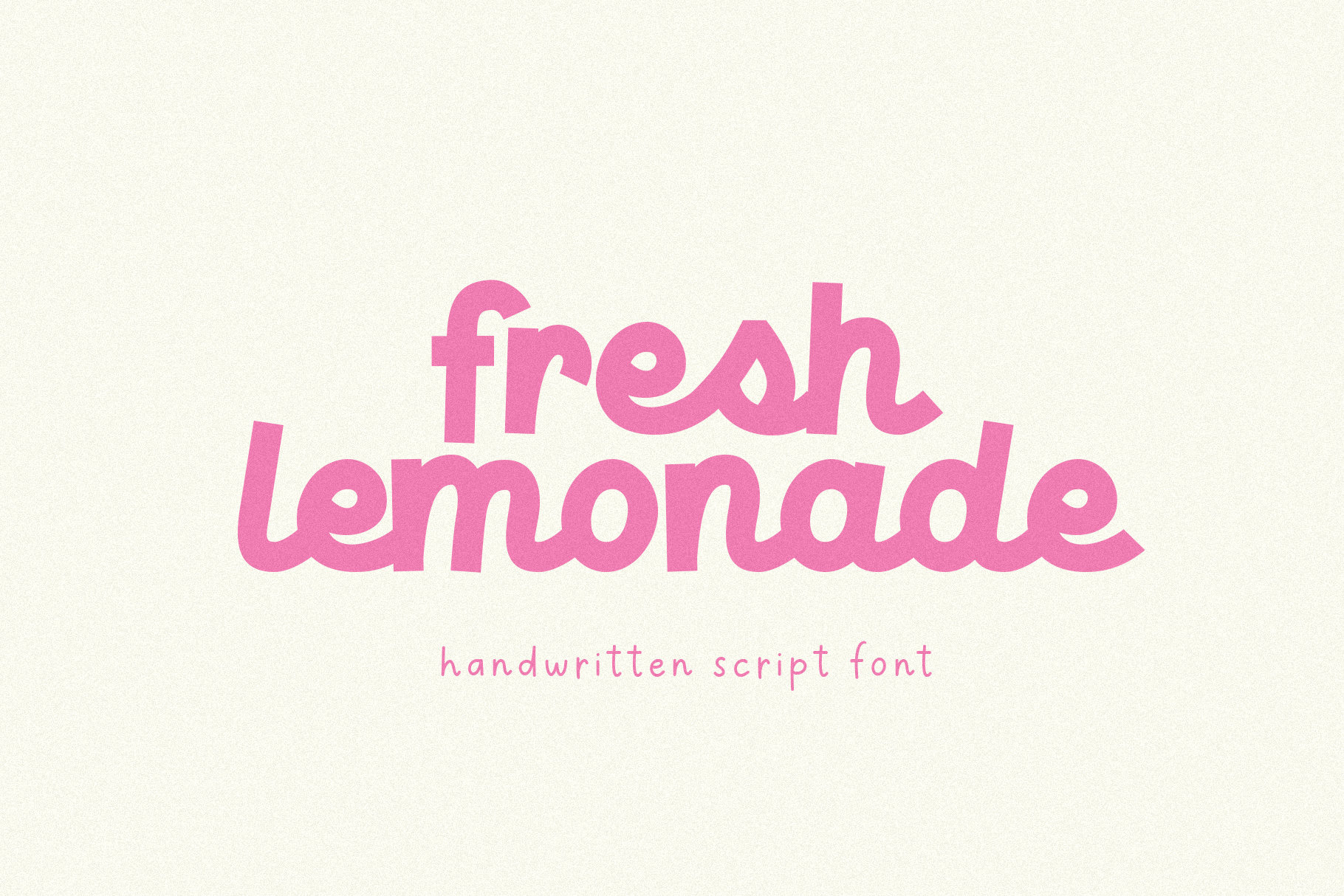 Fresh Lemonade Font Handwritten Script Font Cricut Fonts Etsy