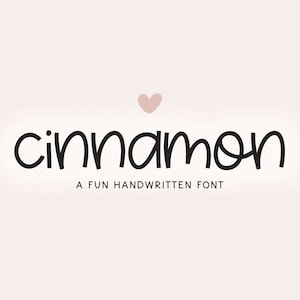 Fuente Cinnamon: fuente bonita, fuente Cricut, fuentes escritas a mano, fuentes para Cricut, fuente peculiar, fuentes Procreate, fuente Goodnotes, fuentes para profesores