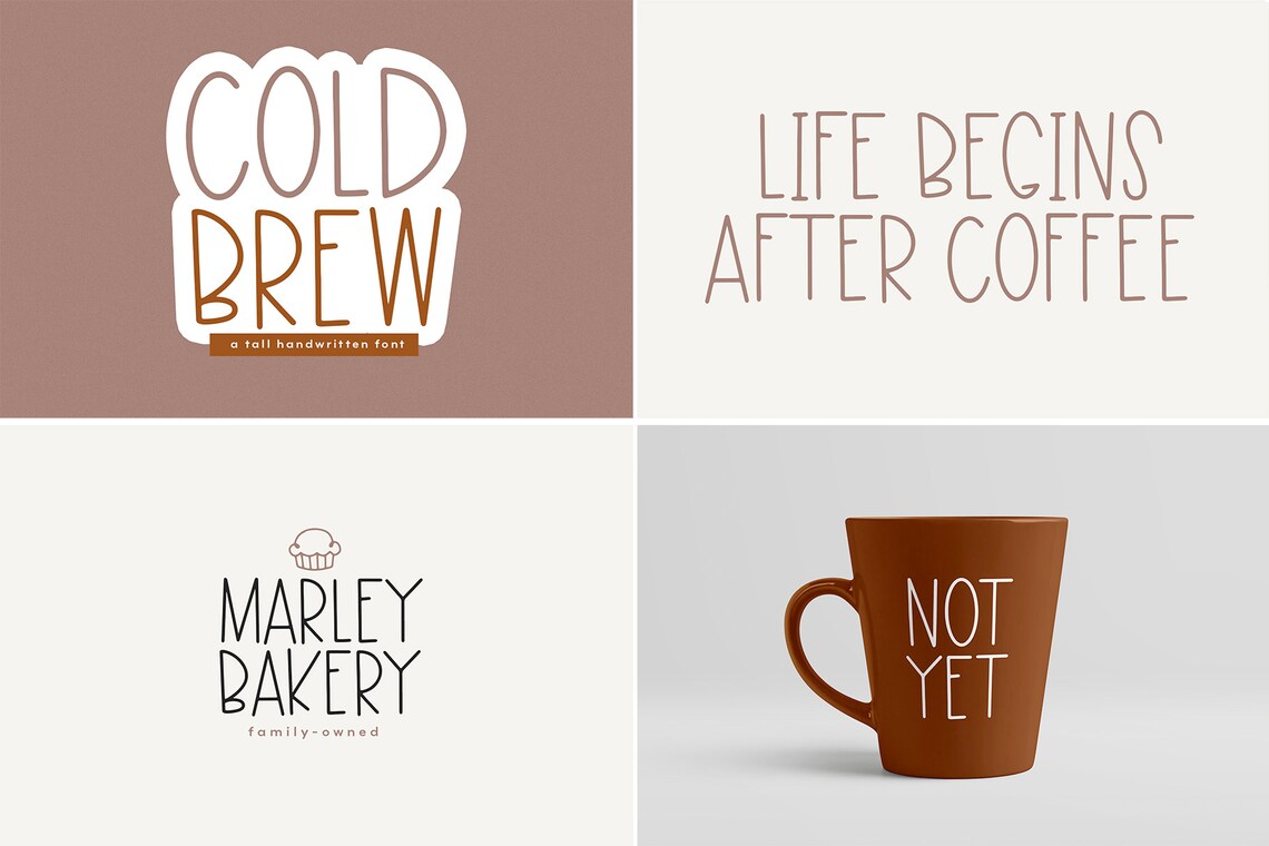 The Coffee Shop FONT BUNDLE 6 Fonts for Crafters Etsy