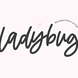 Police de coccinelle - police de script, polices Cricut, police moderne, police rebondissante, police mignonne, polices pour Cricut, police cursive, police de mariage