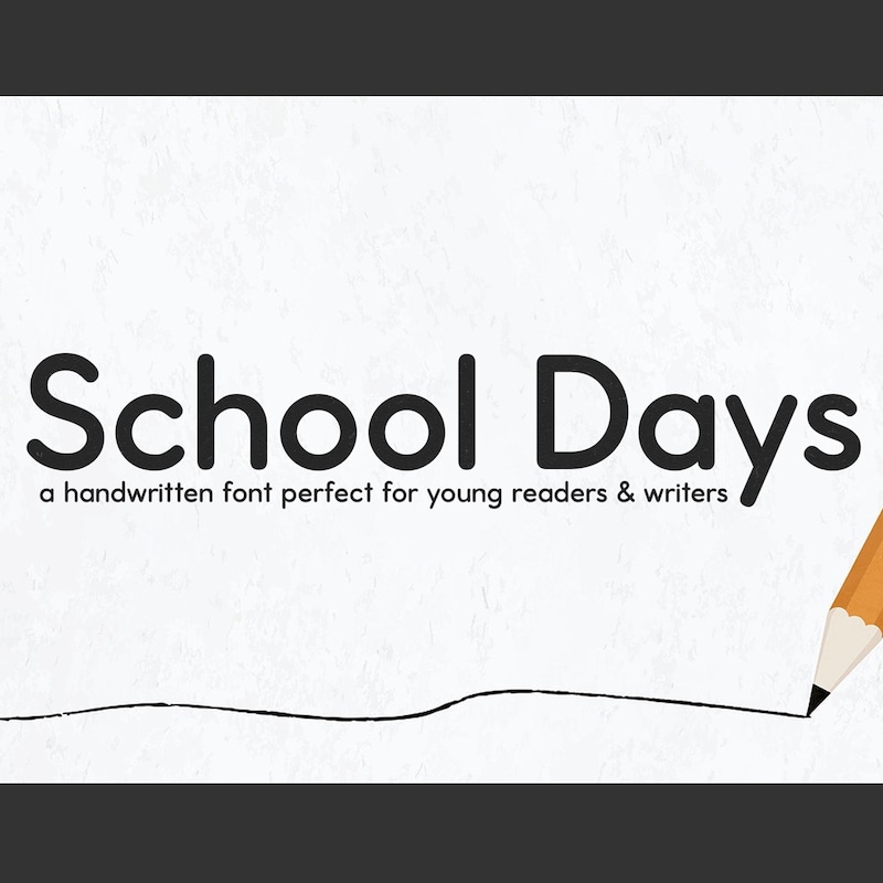 Teacher Print Font - Etsy