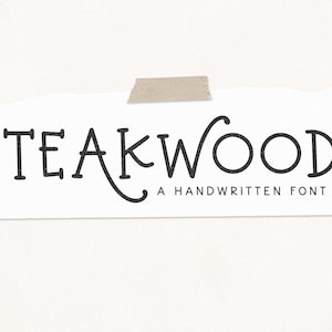 Teakholz Schriftart - handgeschriebene Schriftart, Cricut Schriftarten, Swash Schriftart, moderne Schriftart, Weihnachtsschrift, Schriftarten für Cricut, Bauernhaus Schriftarten, Serif Schriftart
