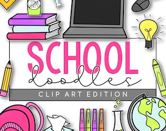 School Clip Art - Teacher Clip Art, Clip Art for Teachers, Classroom Clip Art, School Illustrations, School Doodles