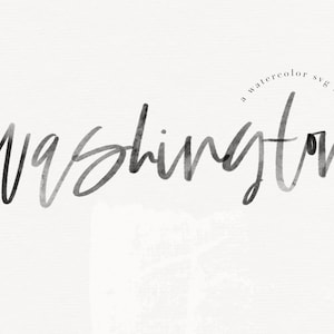 Fuente de Washington - una fuente de escritura manuscrita, caligrafía moderna, fuente de acuarela, fuente de la boda, handlettered