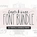 Farmhouse Font Bundle - Fonts for Crafters, Cricut Fonts, Farmhouse Fonts, Rustic Fonts, Country Fonts, Fonts for Cricut, Procreate Fonts