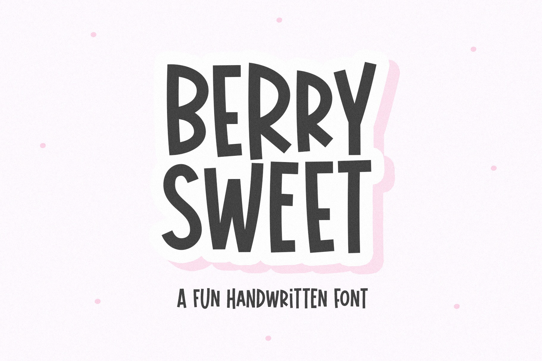 Berry Sweet Font - Cute Font, Cricut Fonts, Fun Font, Handwritten Fonts ...