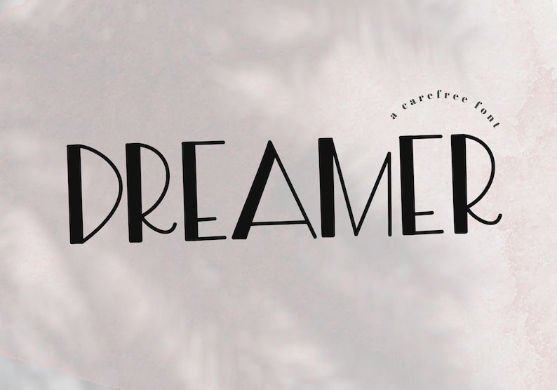 Dreamer Lettering Dreamer - Free Spirit Handwritten Font - TTF / OTF - Etsy