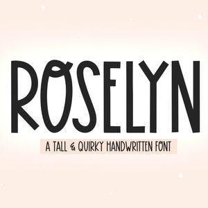 Fuente Roselyn - Fuente manuscrita alta, Fuente Cricut, Fuente peculiar, Fuentes para Cricut, Fuentes de elaboración, Fuentes procreadas, Fuentes lindas