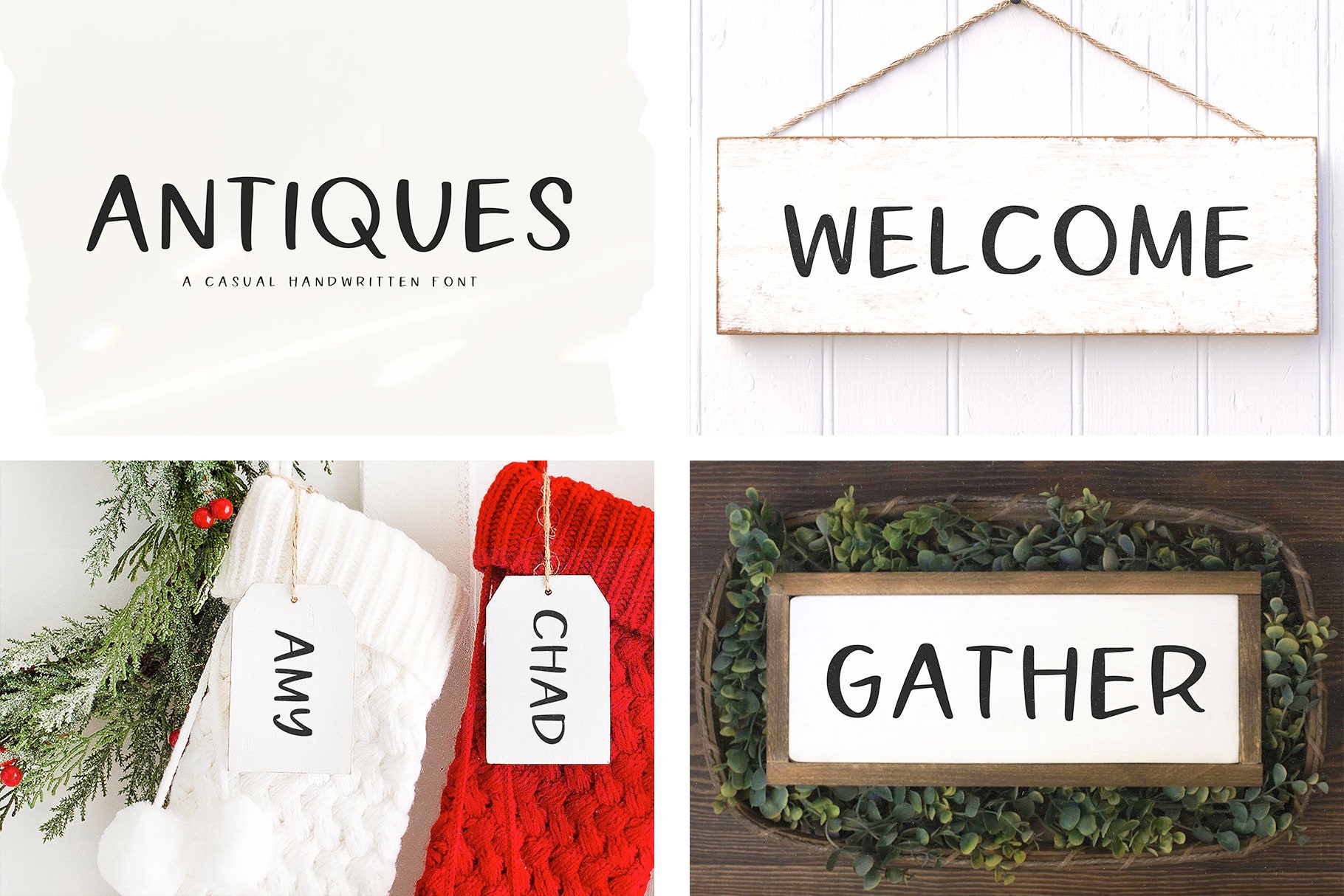 Farmhouse Font Bundle - Fonts for Crafters, Cricut Fonts, Farmhouse ...