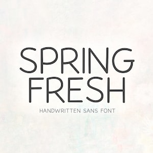 Police Spring Fresh - Police manuscrite, Sans police, Polices Cricut, Polices de ferme, Police Goodnotes, Police de planificateur, Polices pour Cricut, Police de logo
