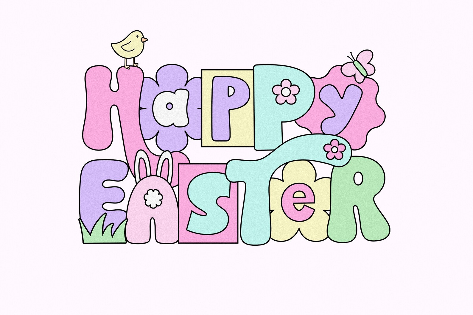 Spring Alphabet Set - PNG Retro Letters, SVG Retro Letters, Alphabet ...