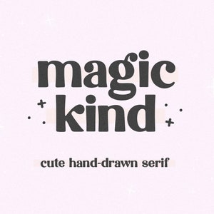 Magickind Schrift - Serifenschrift, moderne Schrift, stilvolle Schrift, klassische Schriften, Logoschrift, Cricut-Schriftarten, Canva-Schriftarten, Vintage, mutige Serifenschrift