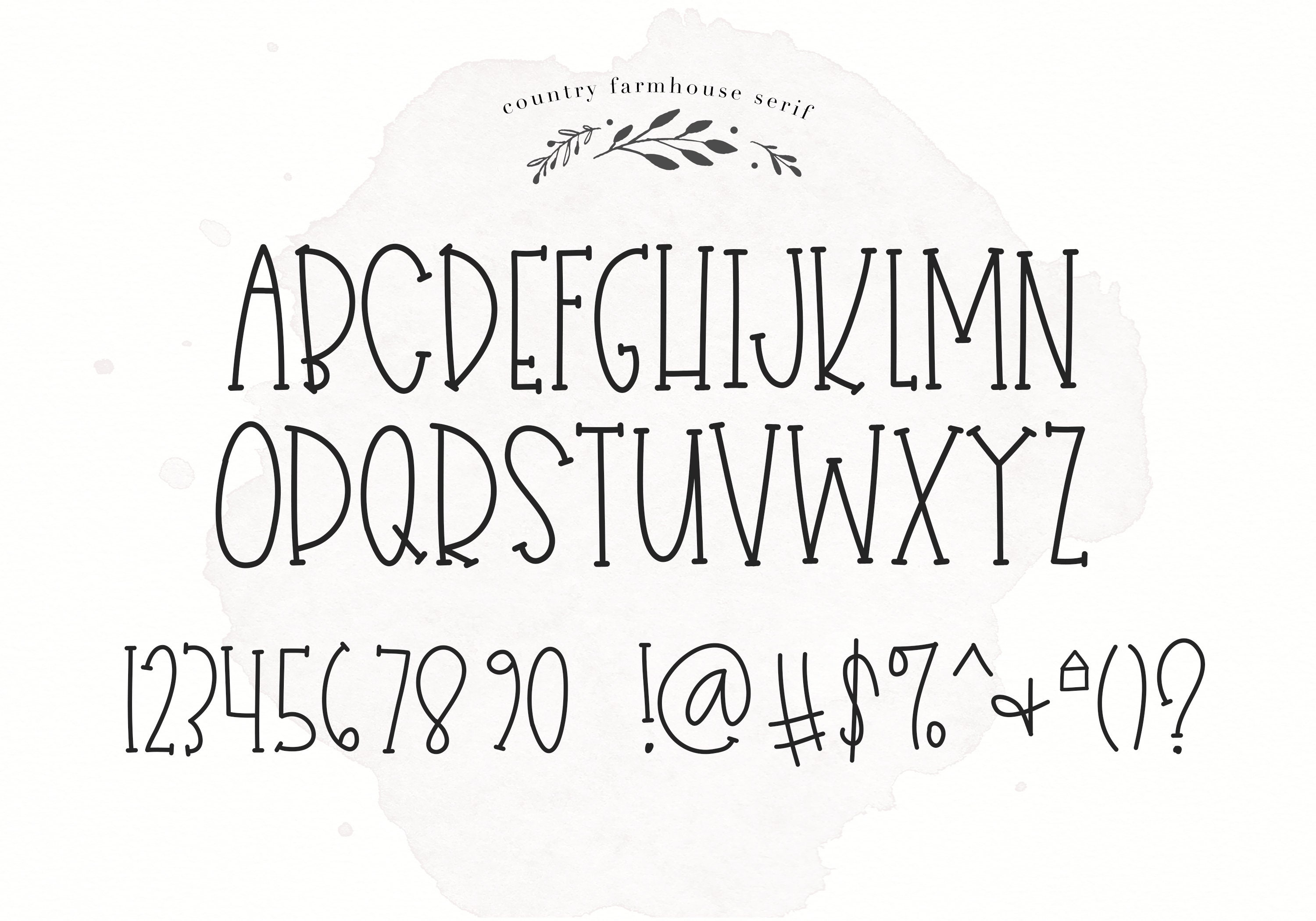 Hand Lettering Farmhouse Font Alphabet Itsme Winchelle - Bank2home.com