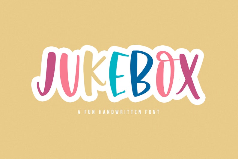 Jukebox Font Quirky Handwritten Font Cricut Font Fonts for Etsy