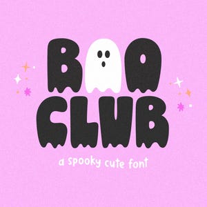 Boo Club Schriftart - Halloween-Schriftart, tropfende Schriftart, Cricut-Schriftart, gruselige Schriftart, gruselige Schriftart, Schriftarten für Cricut, tropfende Schriftart, Canva-Schriftart, Geist-Schriftart