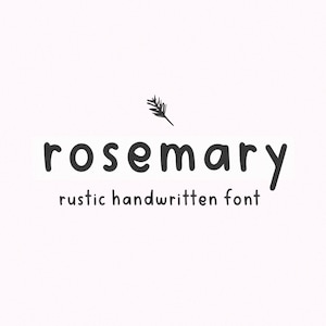 Rosemary Schriftart - Handgeschriebene Schriftart, Cricut Schriftarten, Handschrift Schriftart, Bauernhaus Schriftart, Procreate Schriftarten, Planner Schriftarten, Lehrer Schriftart, Goodnotes