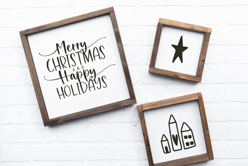 Download Farmhouse Font A Script & Print Handwritten Font Duo | Etsy