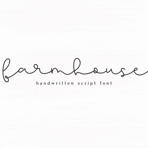 Farmhaus-Schrift - Handgeschriebene Schrift, Cricut-Schrift, Schreibschrift, gestreckte Schrift, dünne Schrift, Schriften für Cricut, Procreate
