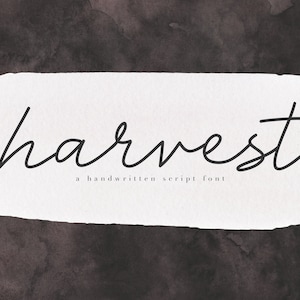 Harvest Font - Handwritten Script Font, Modern Font, Cursive Font, Cricut Font, Goodnotes Font, Fonts for Cricut, Calligraphy Font, Fancy