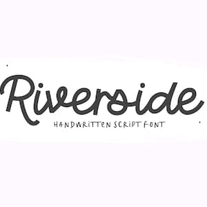 Police Riverside - Police manuscrite, Polices Cricut, Procreate Police, Polices de script, Polices pour Cricut, Police cursive, Police rétro, Polices mignonnes