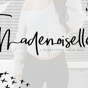 Mademoiselle - een geborsteld handgeschreven Script lettertype - TTF / OTF
