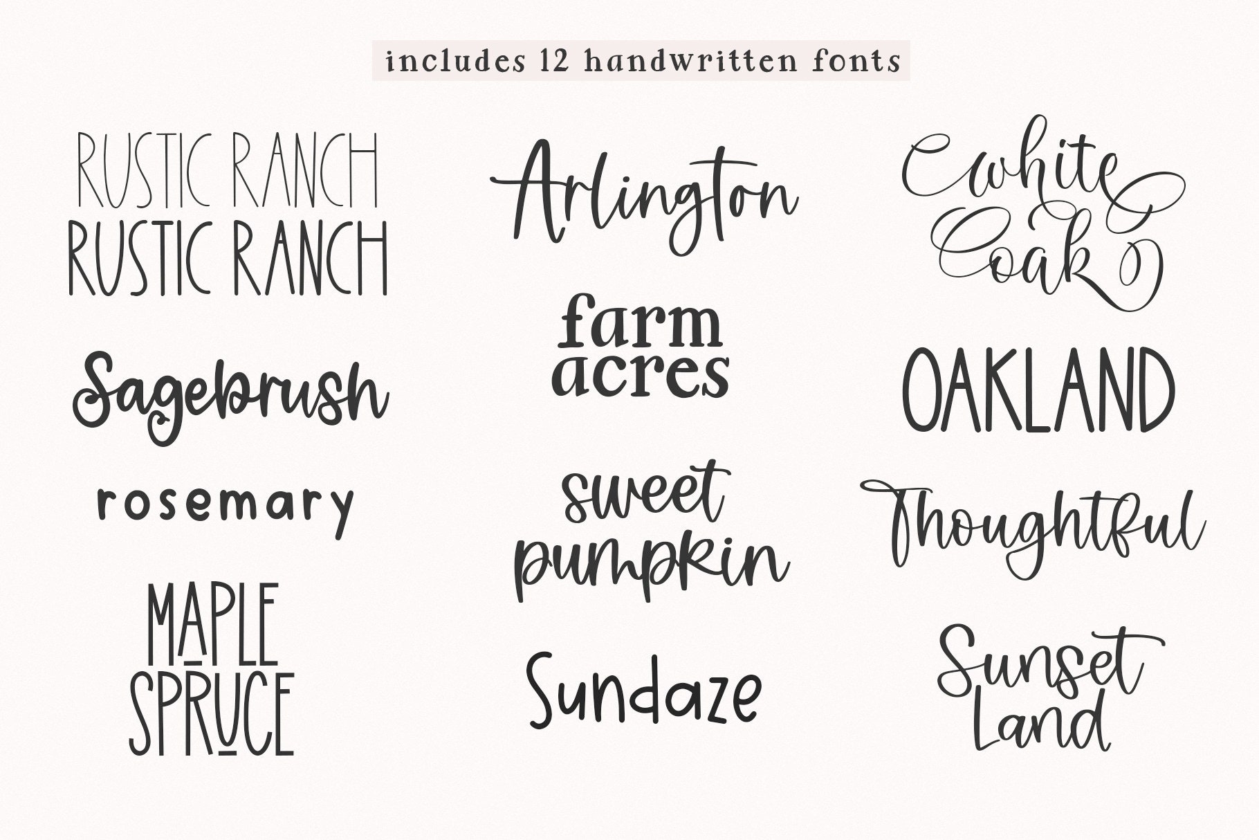 Farmhouse Font Bundle Part 4 - Cricut Fonts, Farmhouse Fonts, Rustic ...