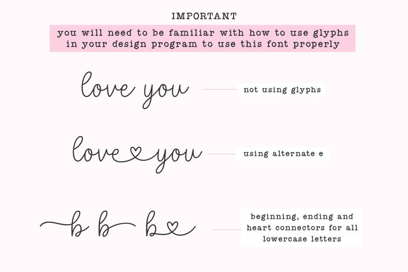 Love Ever Font - Script Font, Heart Swash Font, Wedding Fonts, Cricut ...