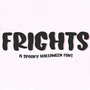 Frights Schriftart - Spooky Schriftart, Cricut Schriftarten, Halloween Schriftart, Schriftarten für Cricut, Spooky Schriftart, Shaky Schriftart, Scary Schriftarten, Procreate Schriftart