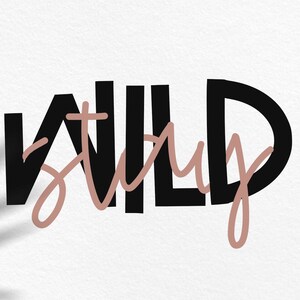 Wild One Font - A Script & Print Handwritten Font DUO, Fonts for Cricut ...