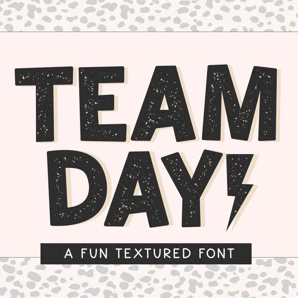 Team Days Font - Distressed Font, Sublimation Font, Grunge Font, Procreate Fonts, Textured Font, Sports Font, Game Day Font