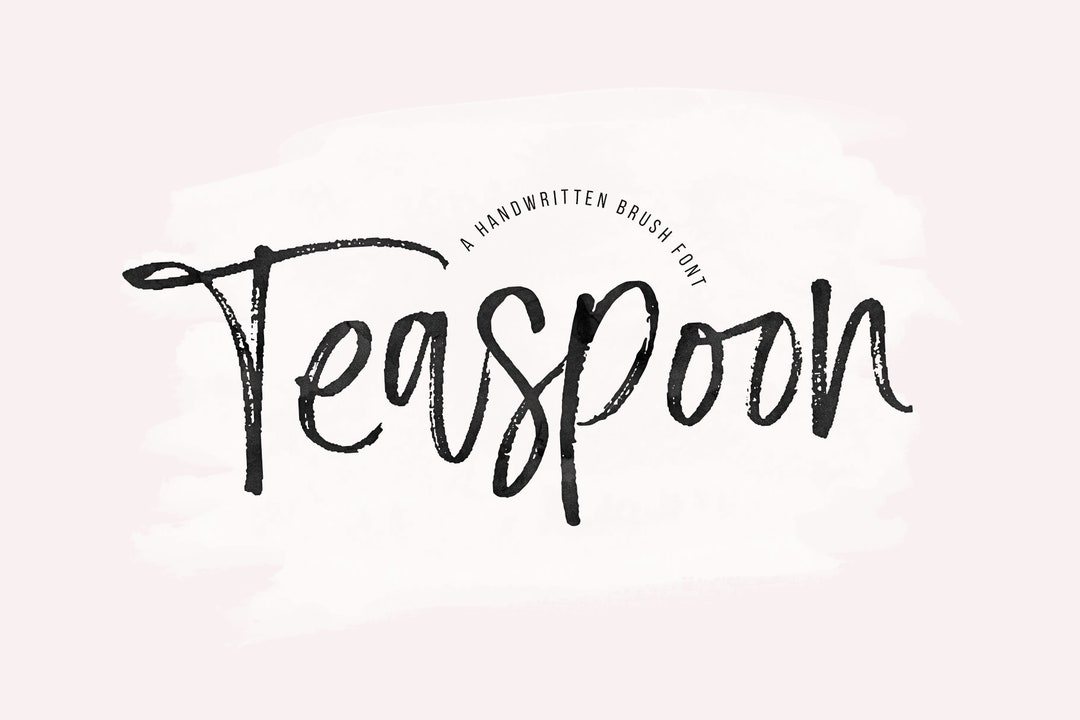 Teaspoon Font A Modern Handwritten Script Font, Brush Font, Modern