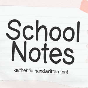 Schulnoten Schriftart - Handgeschriebene Schriftart, Cricut Schriftart, Handschrift Schriftart, Schulschrift, Procreate Schriftart, Schriftarten für Cricut, Goodnotes Schriftarten