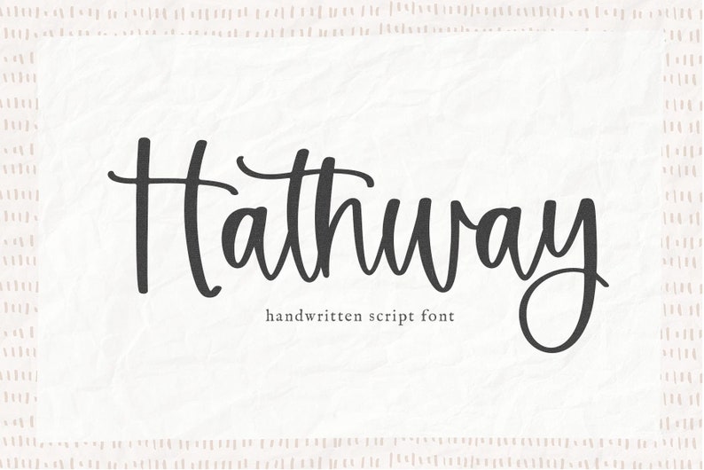 Hathway Font Modern Script Font Cricut Fonts Procreate Etsy