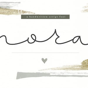 Nora - Een handgeschreven scriptlettertype - TTF / OTF