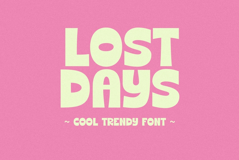 Lost Days Font - Retro Font, Groovy Font, Procreate Fonts, Fonts for ...